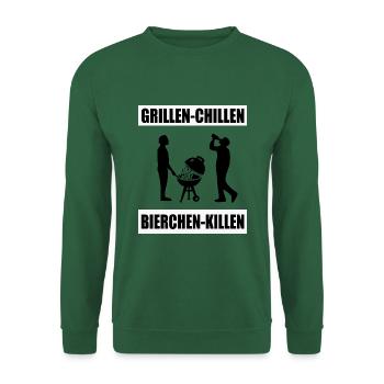BBQ - Unisex Pullover - Grün - Vorne