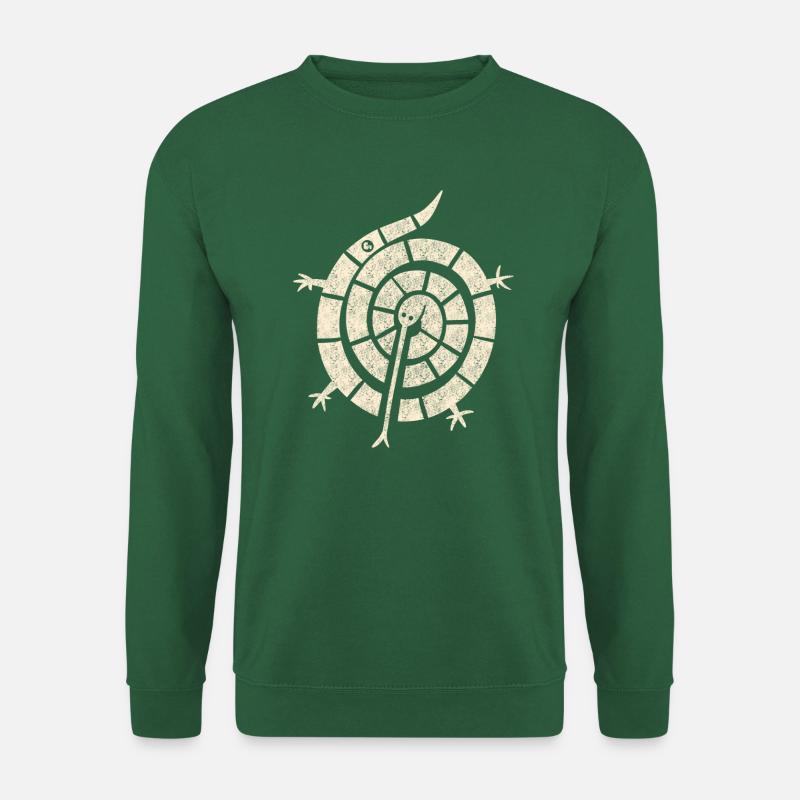 Verdrehte Echse - Unisex Pullover - Grün