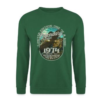 Legendary since 1974 - Unisex Sweatshirt - green - Front
