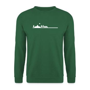 Van life landscape - Unisex Sweatshirt - green - Front