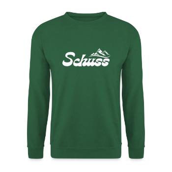Schuss ! A FOND LE SKI - Sweat-shirt Unisexe - vert foncé - Devant