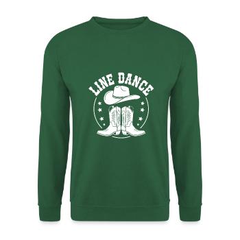 Line dancing is my hobby. Cool line dance design - Unisex Sweatshirt - green - Front