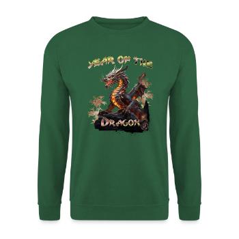 L’année du dragon - Sweat-shirt Unisexe - vert foncé - Devant