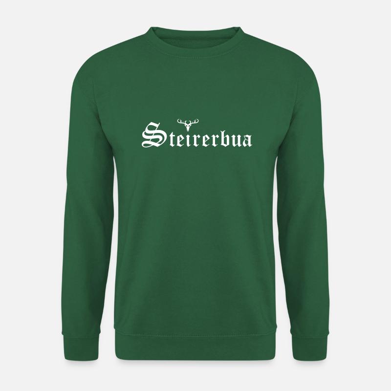 Steirerbua mit Hirsch - Unisex Pullover - Grün