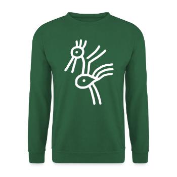Bird - Symbol Minimal - Unisex Sweatshirt - green - Front