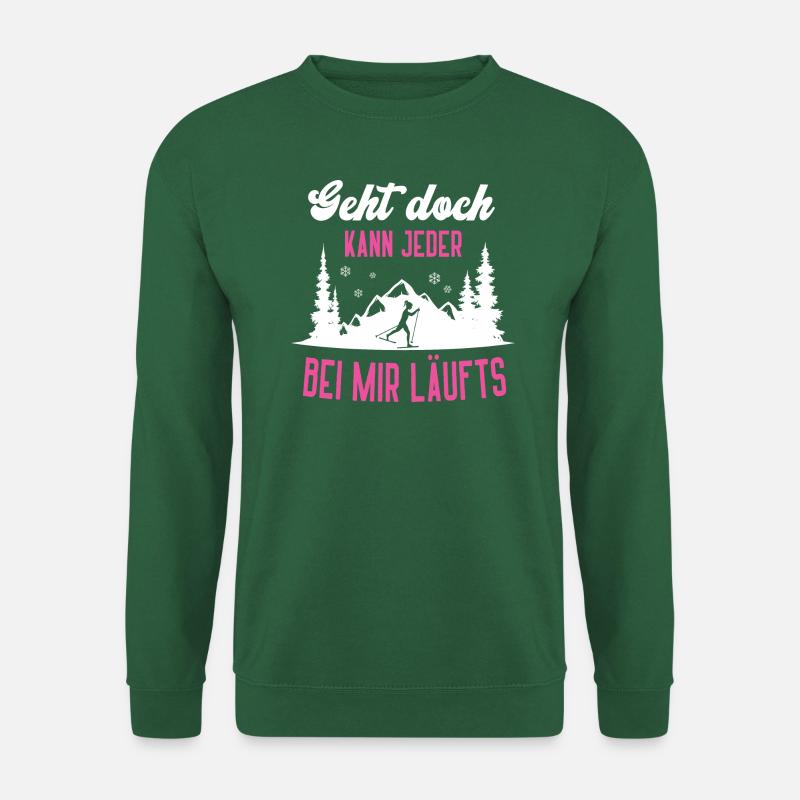Skilanglauf Langlaufen Langläuferin Ski Langlauf - Unisex Pullover - Grün