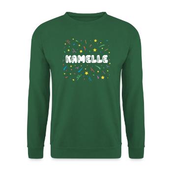 Kamelle Karneval Fasching Süßigkeit Bonbons - Unisex Pullover - Grün - Vorne