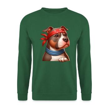 Pitbull The Karate Master - Unisex Sweatshirt - green - Front