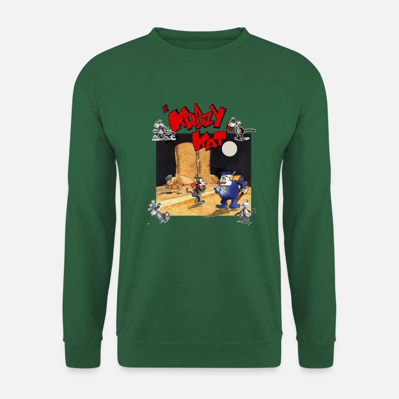 krazy kat Comics - Unisex Pullover - Grün