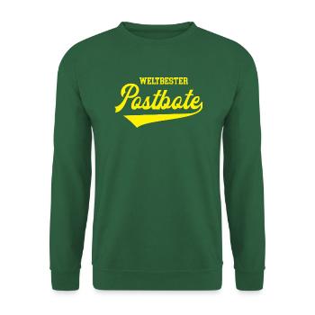 Weltbester Postbote Bester Zusteller Briefträger - Unisex Pullover - Grün - Vorne