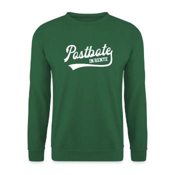 Postbote Rente Post Rentner Ruhestand Briefträger - Unisex Pullover - Grün - Vorne