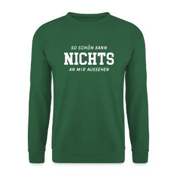 Nichts Schenken Ich Will Nix Anti Kein Geschenk - Unisex Pullover - Grün - Vorne