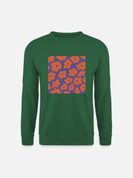Flowers in a square - Unisex Pullover - Grün