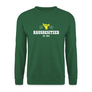 Hausbesitzer 2024 Homeowner Eigentümer Hausherr 24 - Unisex Pullover - Grün - Vorne