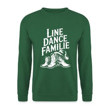 Linedance Familie Papa Mama Kinder - Unisex Pullover - Grün - Vorne