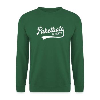 Paketbote in Rente Bote Rentner Renteneintritt - Unisex Pullover - Grün - Vorne