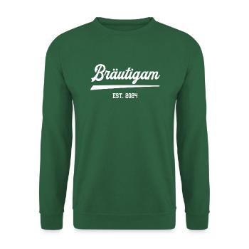 Junggesellenabschied 2024 Party Team Bräutigam - Unisex Pullover - Grün - Vorne