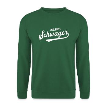 Schwager 2024 Heirat Hochzeit Schwäger Bruder - Unisex Pullover - Grün - Vorne