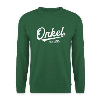 Onkel 2025 Jubiläum Patenonkel Lieblingsonkel - Unisex Pullover - Grün - Vorne