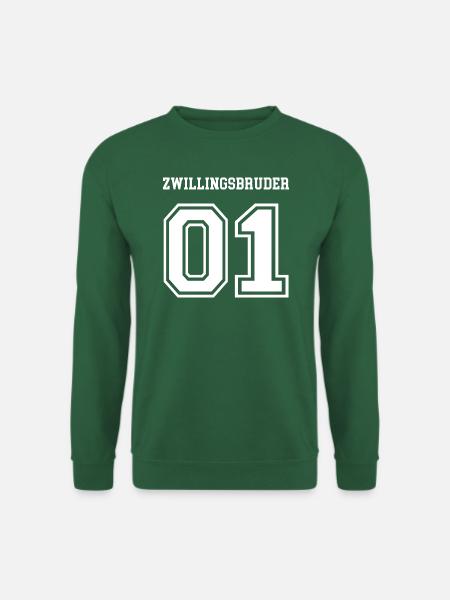 Zwillingsbruder 01 Outfit Partnerlook Zwillinge - Unisex Pullover - Grün