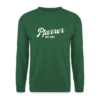 Pfarrer Ausbildung 2024 Theologie Studium Student - Unisex Pullover - Grün - Vorne