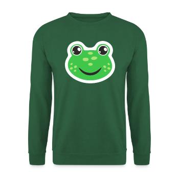 Frosch Karneval Kostüm Froschkostüm Fasching Kröte - Unisex Pullover - Grün - Vorne