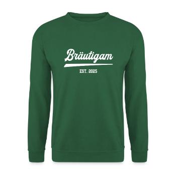 Bräutigam Hochzeit Junggesellenabschied 2025 - Unisex Pullover - Grün - Vorne