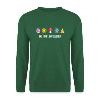 Die Fünf Jahreszeiten Fasching Outfit Karneval - Unisex Pullover - Grün - Vorne