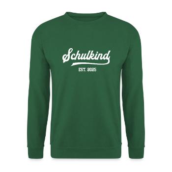 Schulkind 2025 Einschulung Schule Schulanfang - Unisex Pullover - Grün - Vorne