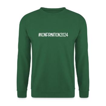 Konfirmation 2024 Konfi Kirche #Konfirmation2024 - Unisex Pullover - Grün - Vorne