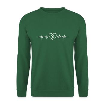 Stier Sternzeichen Horsokop Tierkreiszeichen Stier - Unisex Pullover - Grün - Vorne