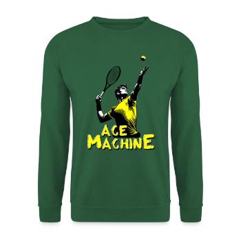 Ace Machine Tennis Winner Design yellow hard Serve - Unisex Pullover - Grün - Vorne