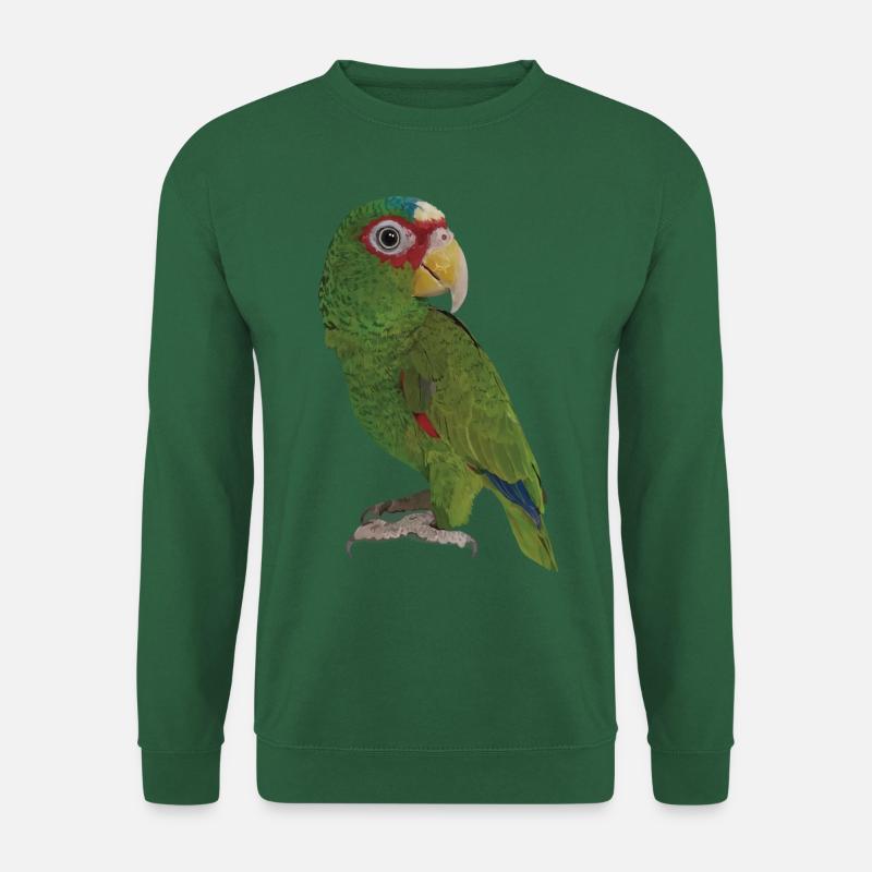 The white-fronted parrot - Unisex Sweatshirt - green