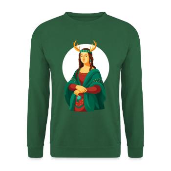 MONA XMAS - spirit of Christmas - Unisex Sweatshirt - green - Front