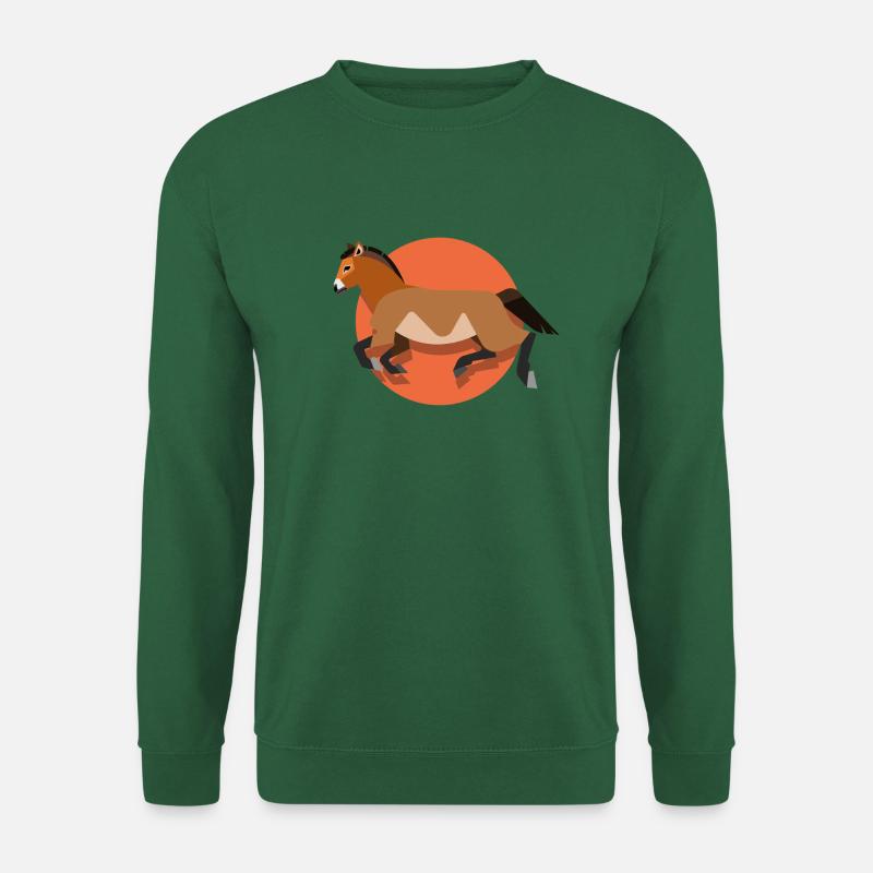 Przewalski-Pferd - Unisex Pullover - Grün