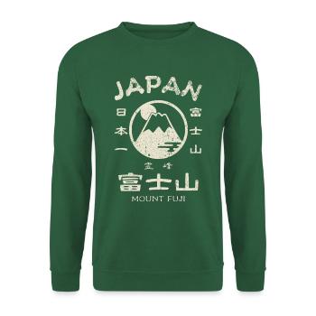 Japan Mount Fuji - Sweat-shirt Unisexe - vert foncé - Devant