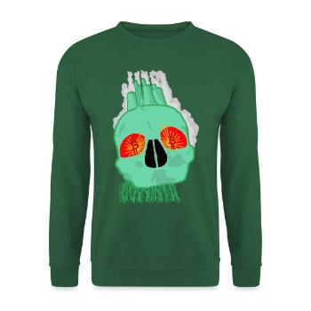 Skull Of Satoshi - Unisex Pullover - Grün - Vorne