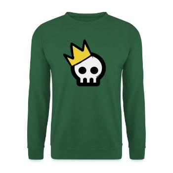 Crâne Roi - Sweat-shirt Unisexe - vert foncé - Devant