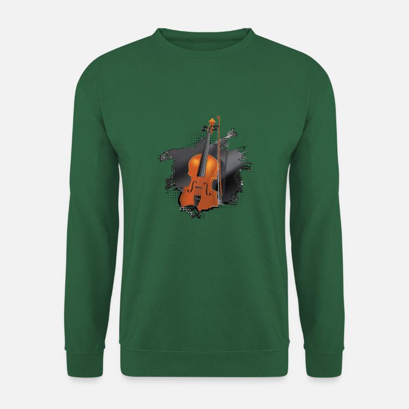 Violine oder Violine auf Schwedisch - Unisex Pullover - Grün