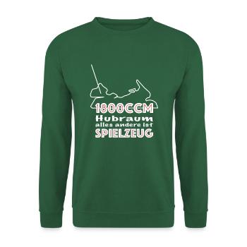 1800 ccm alles andere ist Spielzeug Goldwing - Unisex Pullover - Grün - Vorne