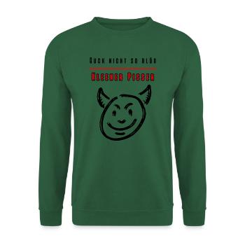 Guck nicht so blöd Kleiner Pisser-Party Fun Shirt - Unisex Pullover - Grün - Vorne