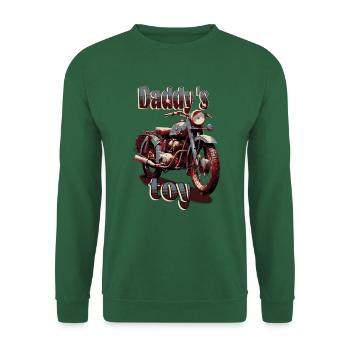 Daddy`s toy -blau - Unisex Pullover - Grün - Vorne