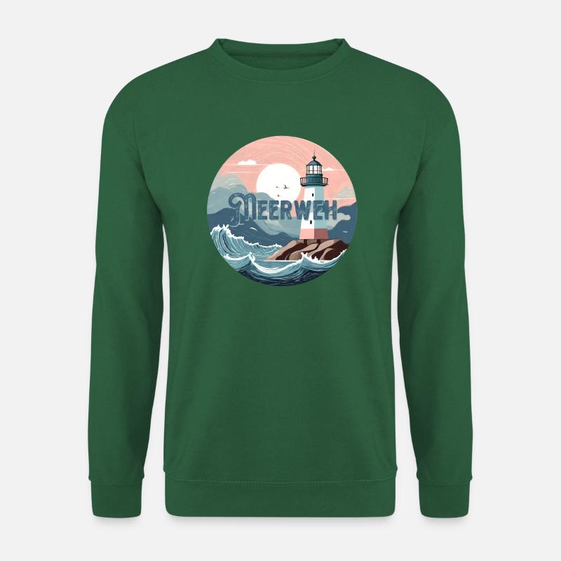 Meerweh Leuchtturm - Unisex Pullover - Grün