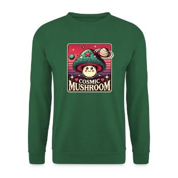 Super Power Intergalactic Cosmic Mushroom - Unisex Pullover - Grün - Vorne