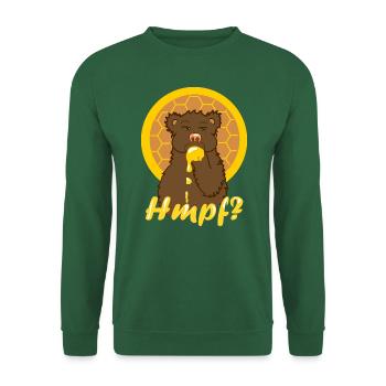 Der hmpfende Honigbär - Unisex Pullover - Grün - Vorne