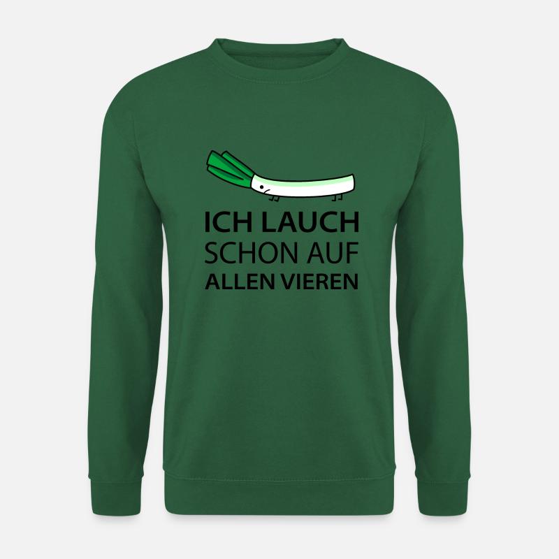 Lustiger Lauch im Stress - Unisex Pullover - Grün