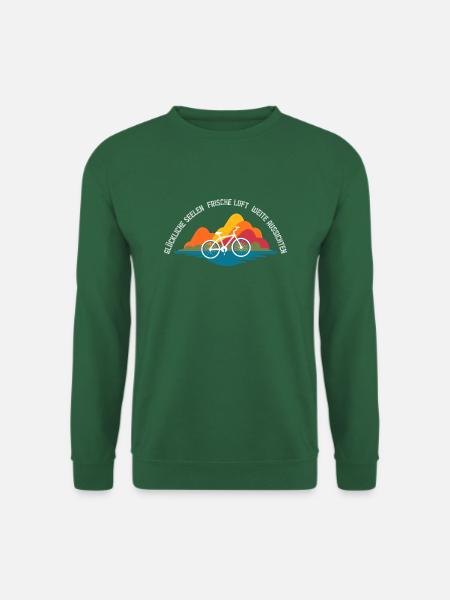 Glückliche Seelen frische Luft weite Aussichten - Unisex Pullover - Grün