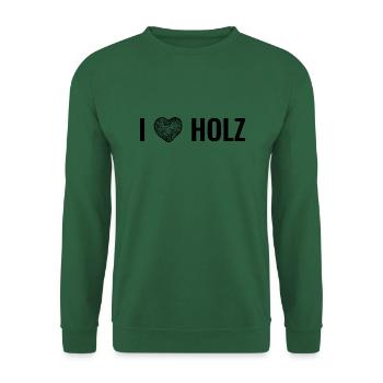 Holz Wald Forstwirt Heimwerker Schreiner Tischler - Unisex Pullover - Grün - Vorne
