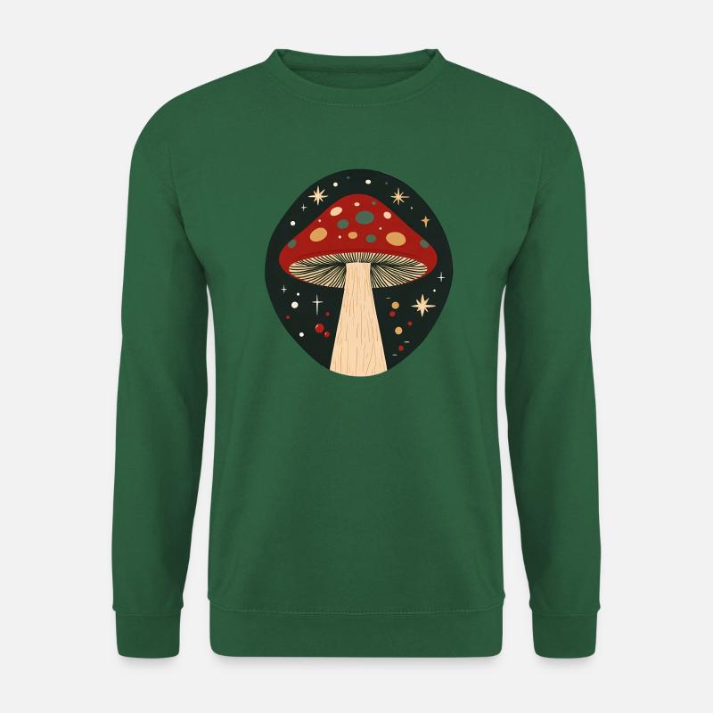 Xmas Cosmic Mushroom - Unisex Pullover - Grün