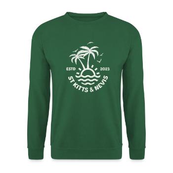 St Kitts and Nevis - Unisex Sweatshirt - green - Front